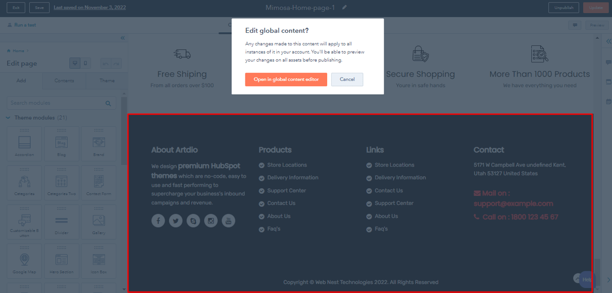 Footer-edit
