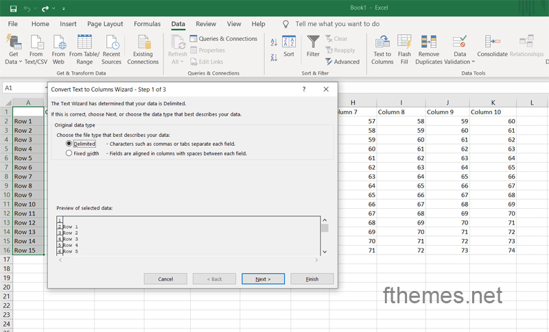 How To Split Data In Cells In Excel Step 3