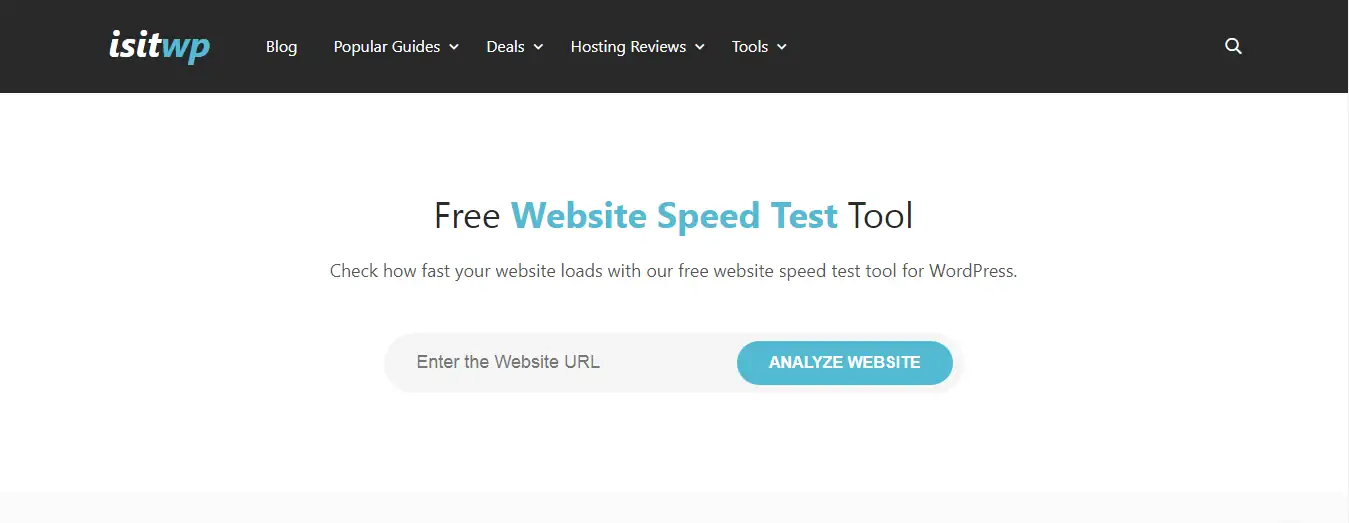IsItWP-Website-Speed-Test-Tool
