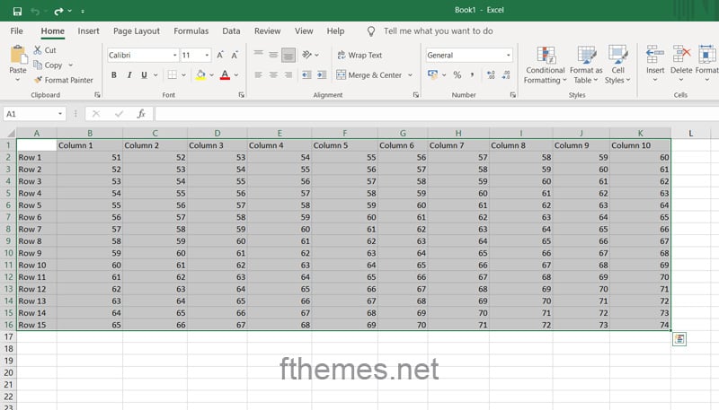 How To Add Multiple Columns In Excel Step 1
