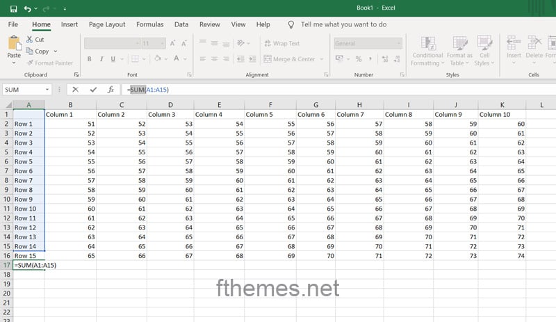 How To Add Two Columns In Excel Step 1