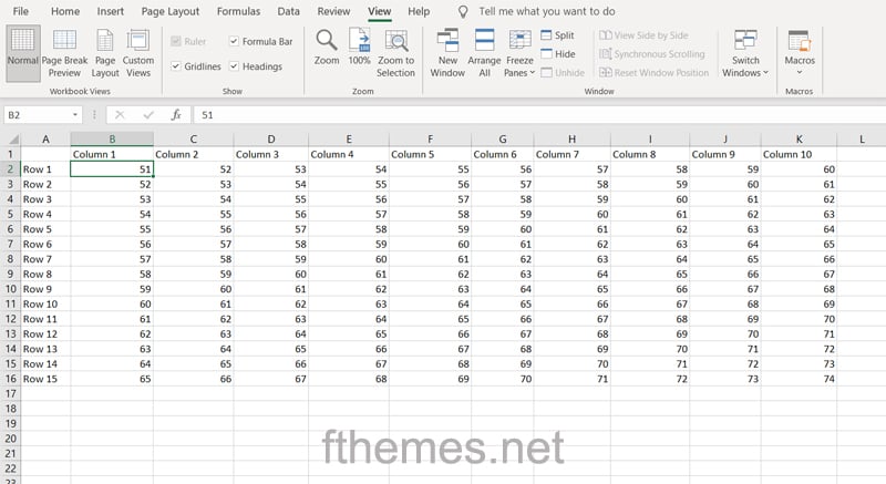 How To Freeze A Column In Excel Step 1