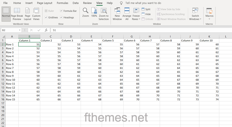 How To Freeze A Column In Excel Step 1