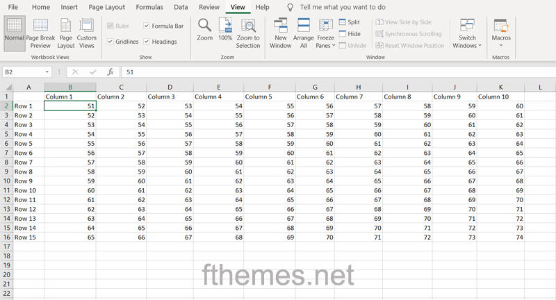 How To Freeze A Column In Excel Step 2