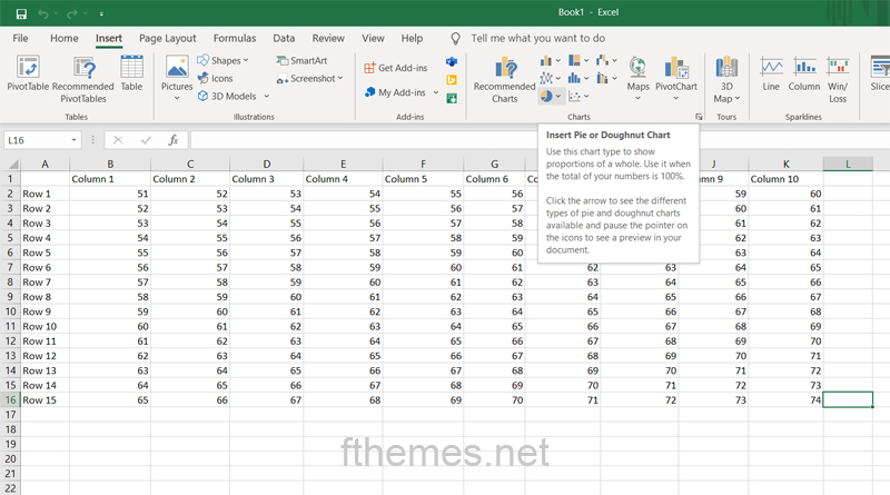 How To Make A Pie Chart With Percentages In Excel Step 2