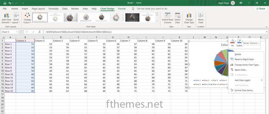 How To Make A Pie Chart With Percentages In Excel Step 4