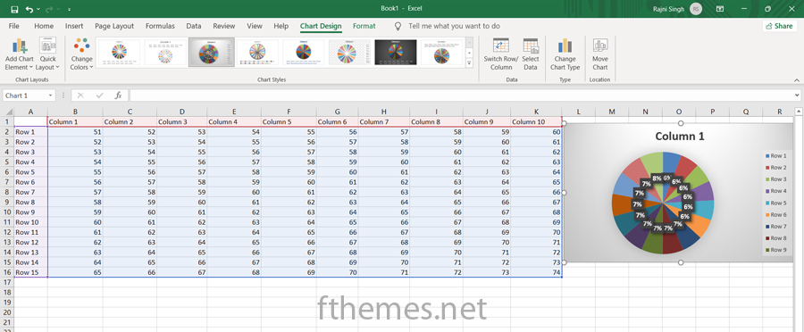 How To Make A Pie Chart With Percentages In Excel Step 6