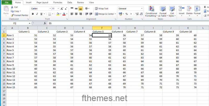 How To Move Columns To Rows In Excel Step 2