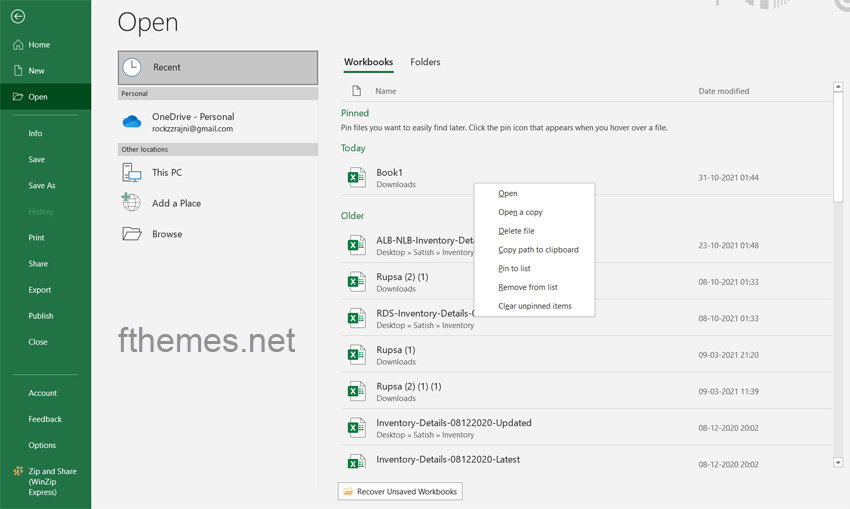 How To Password Protect An Excel File Step 1