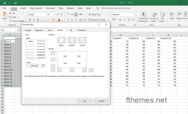 How To Split Cells Diagonally In Excel Step 3