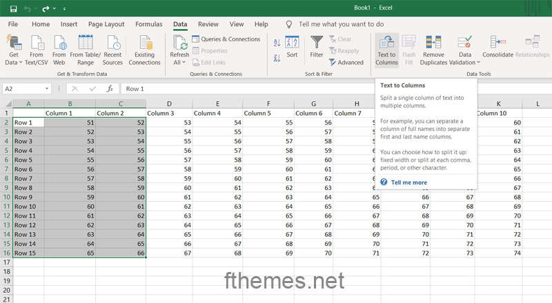 How To Split Data In Cells In Excel Step 2
