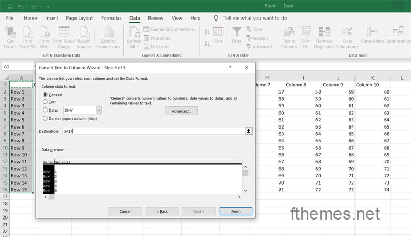 How To Split Data In Cells In Excel Step 5