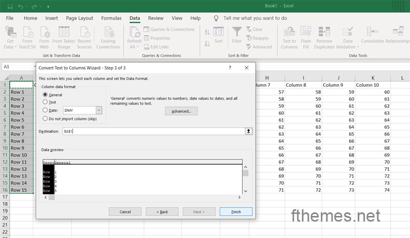 How To Split Data In Cells In Excel Step 6
