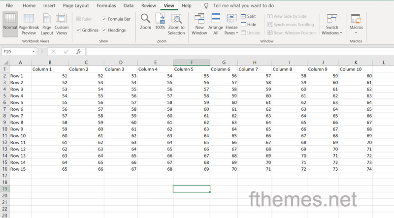 How to Freeze a specific row in excel Step 2