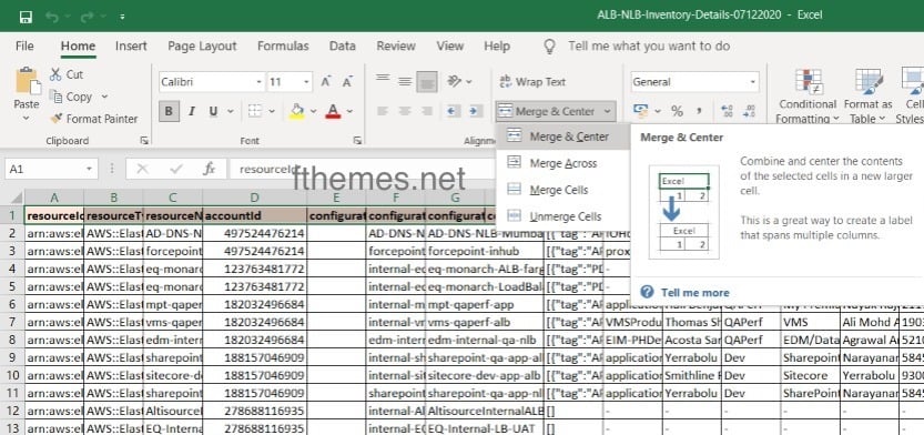 Merge And Center Cells In Excel Step 2