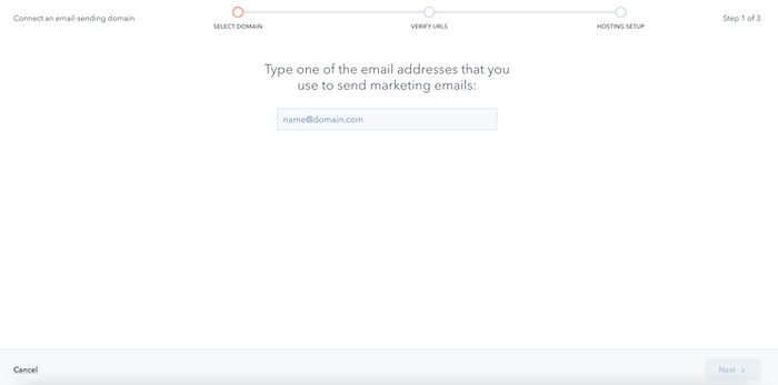 Setup Email Sending Domain hubspot 5