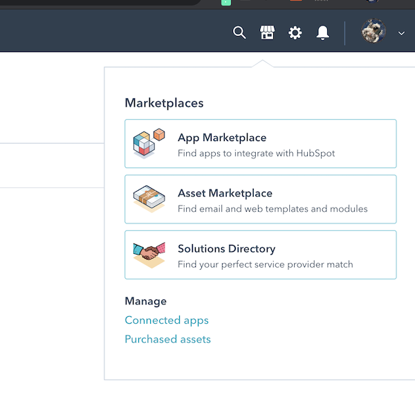 install HubSpot theme from marketplace