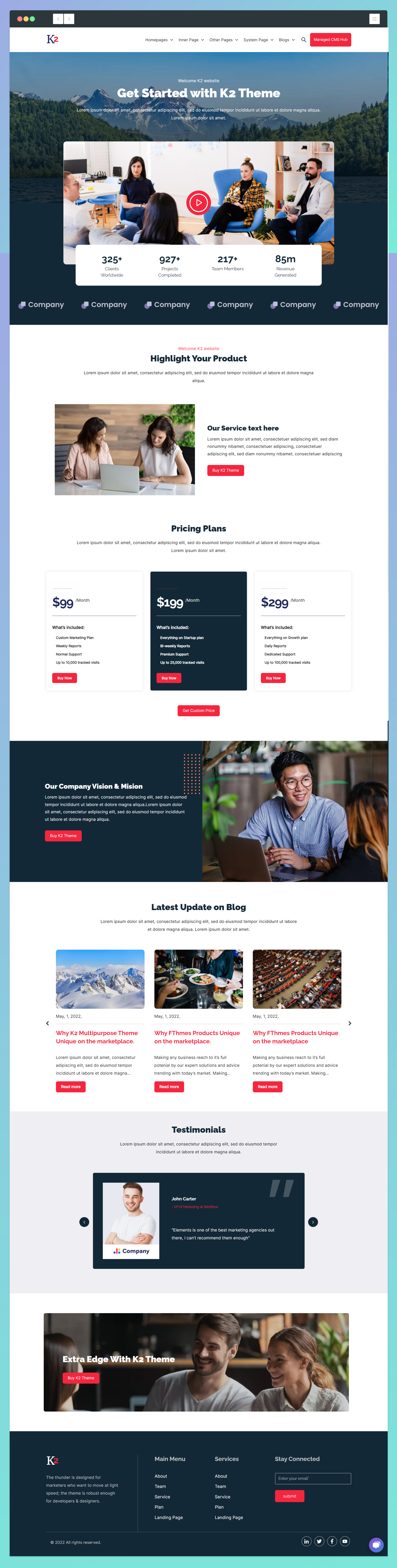 Homepage 1 with Banner Popup Video