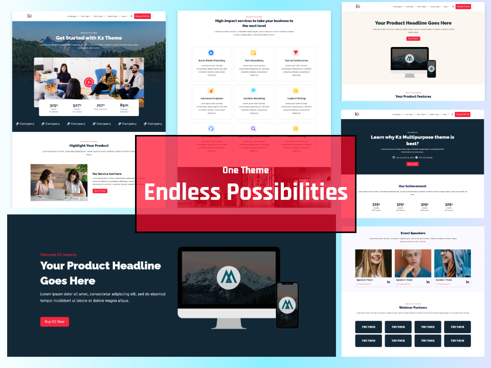 One theme, endless possibilities