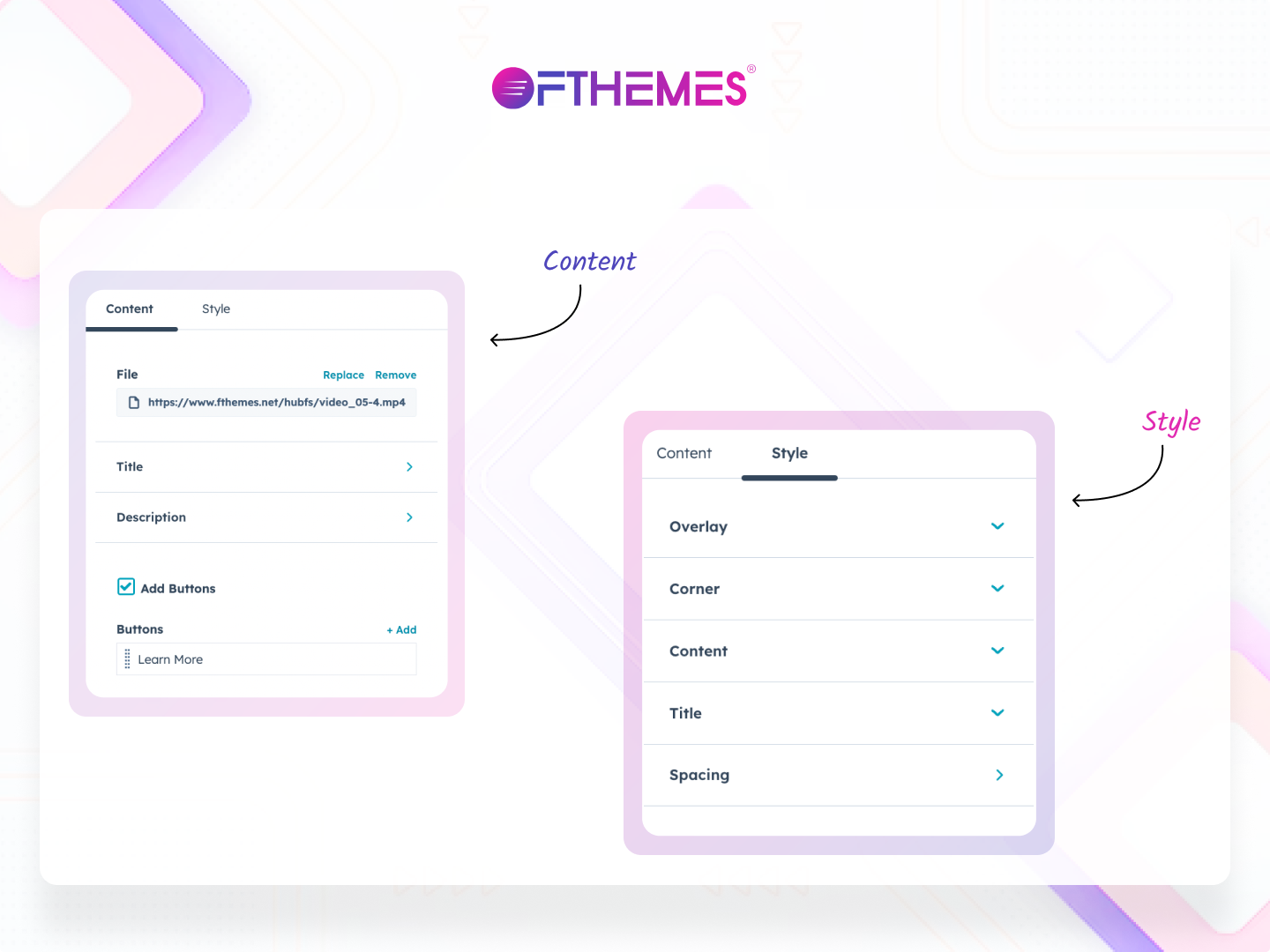 Customizable Headings & Content