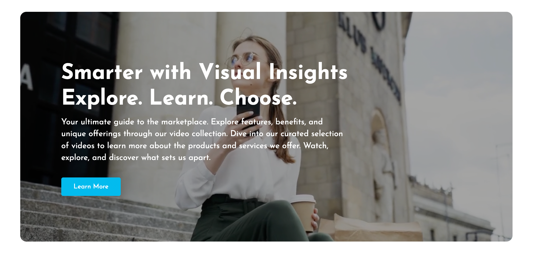 The Video Banner Module adds customizable text, buttons, and dynamic backgrounds to your pages.